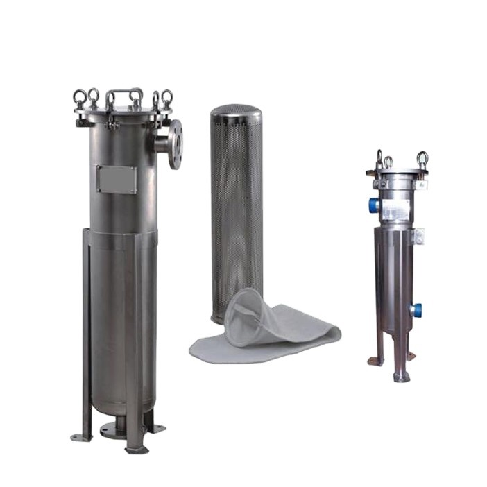 SS304 / SS316 Bag Filter Housing Stainless Steel Filter Tank Security